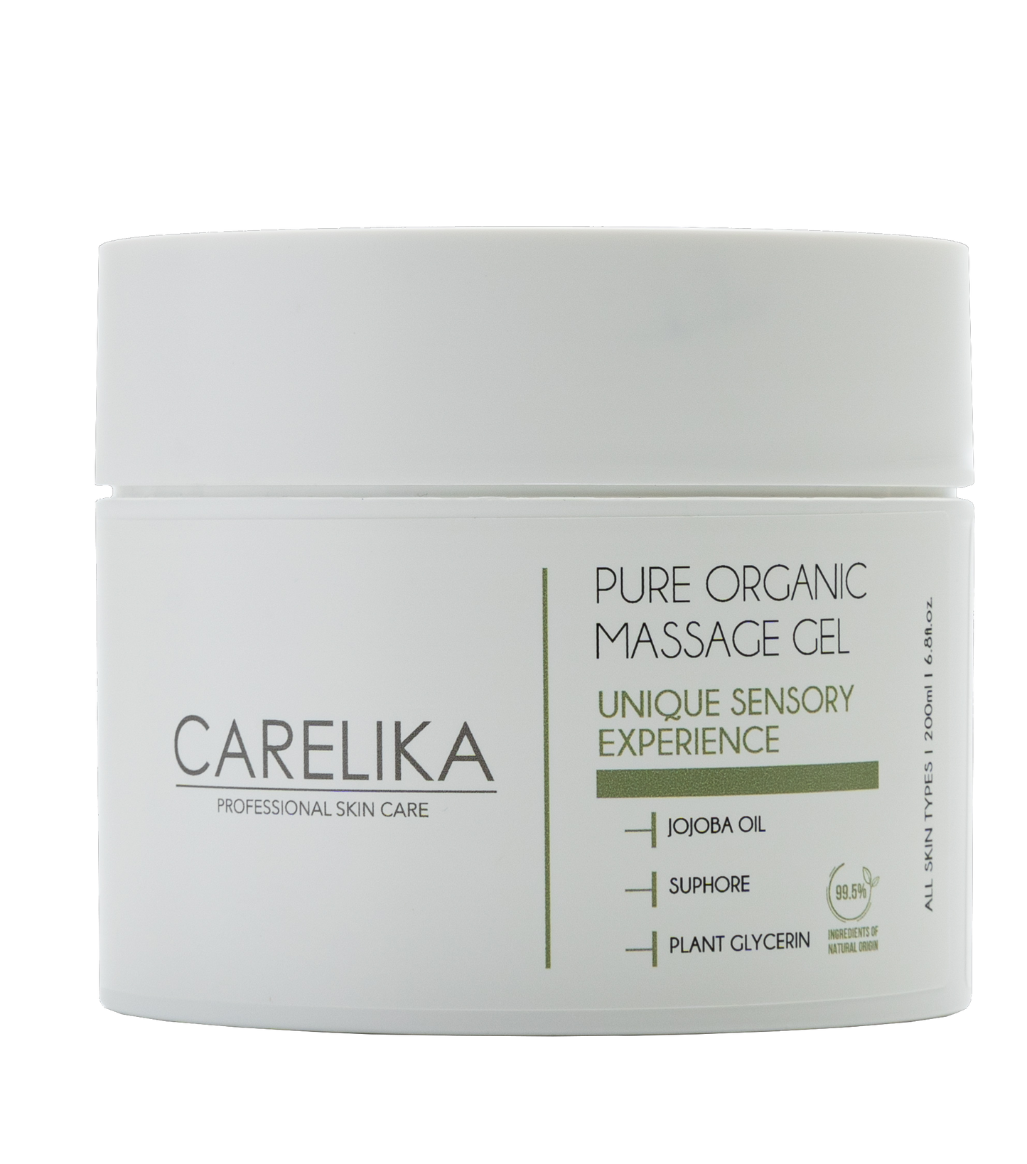 Carelika Pure Organic Massage Gel 99.5% Natural