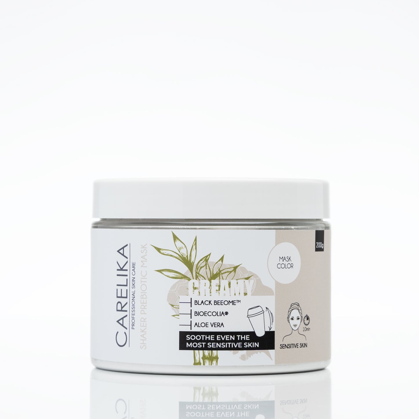 Mascarilla cremosa prebiótica Carelika Shaker Negra