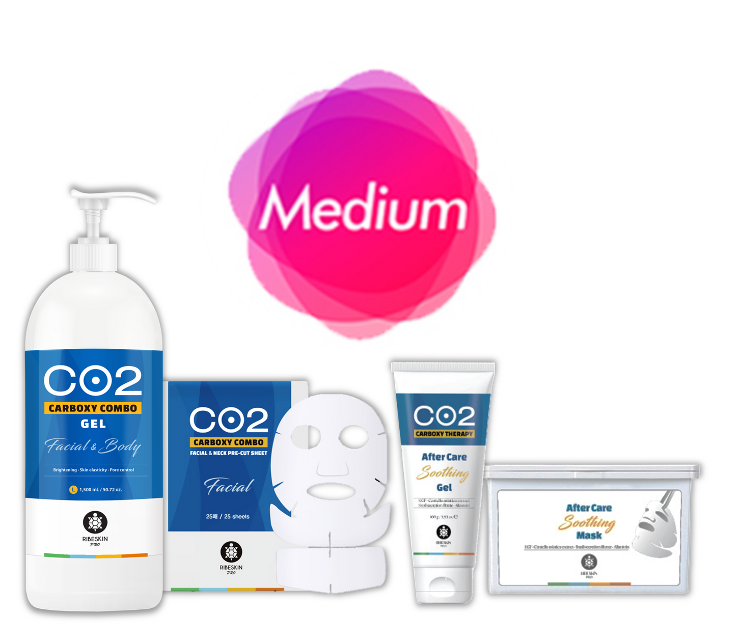 Ribeskin CO2 Carboxy: COMBO FACIAL PROFESIONAL 4 PASOS