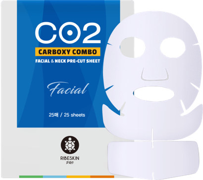 Láminas de CO2 Ribeskin para rostro y cuello (25 láminas): carboxiterapia avanzada para una piel firme y radiante