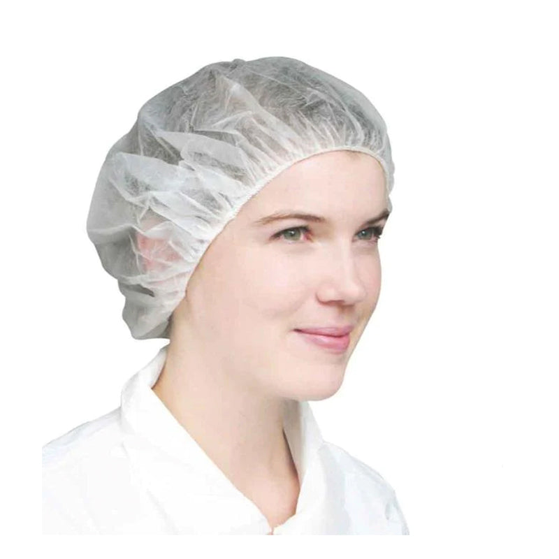 DISPOSABLE 21" CLIP CLAPS, BOUFFANT MOP CAP (100 / Bag)