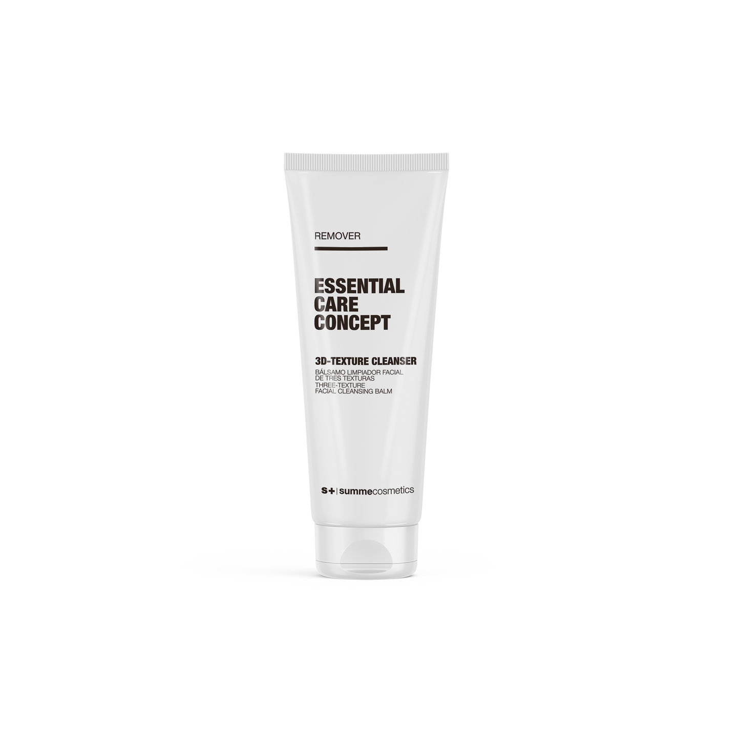 Concepto de cuidado esencial: LIMPIADOR TEXTURA 3D REMOVER BÁLSAMO LIMPIADOR FACIAL DE TRES TEXTURAS