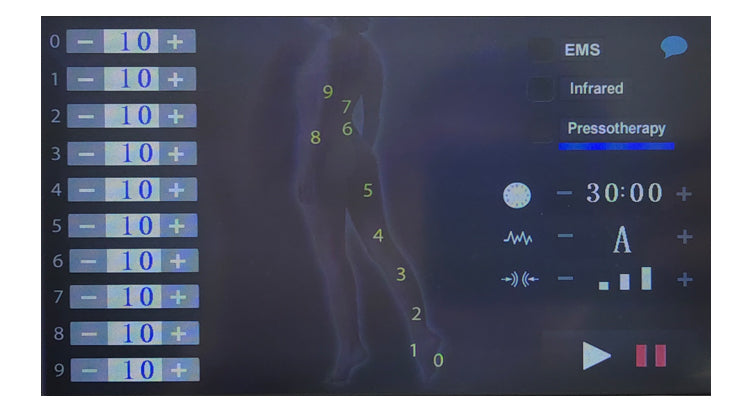 3 IN 1 Pressotherapy System Machine + EMS + Infrared