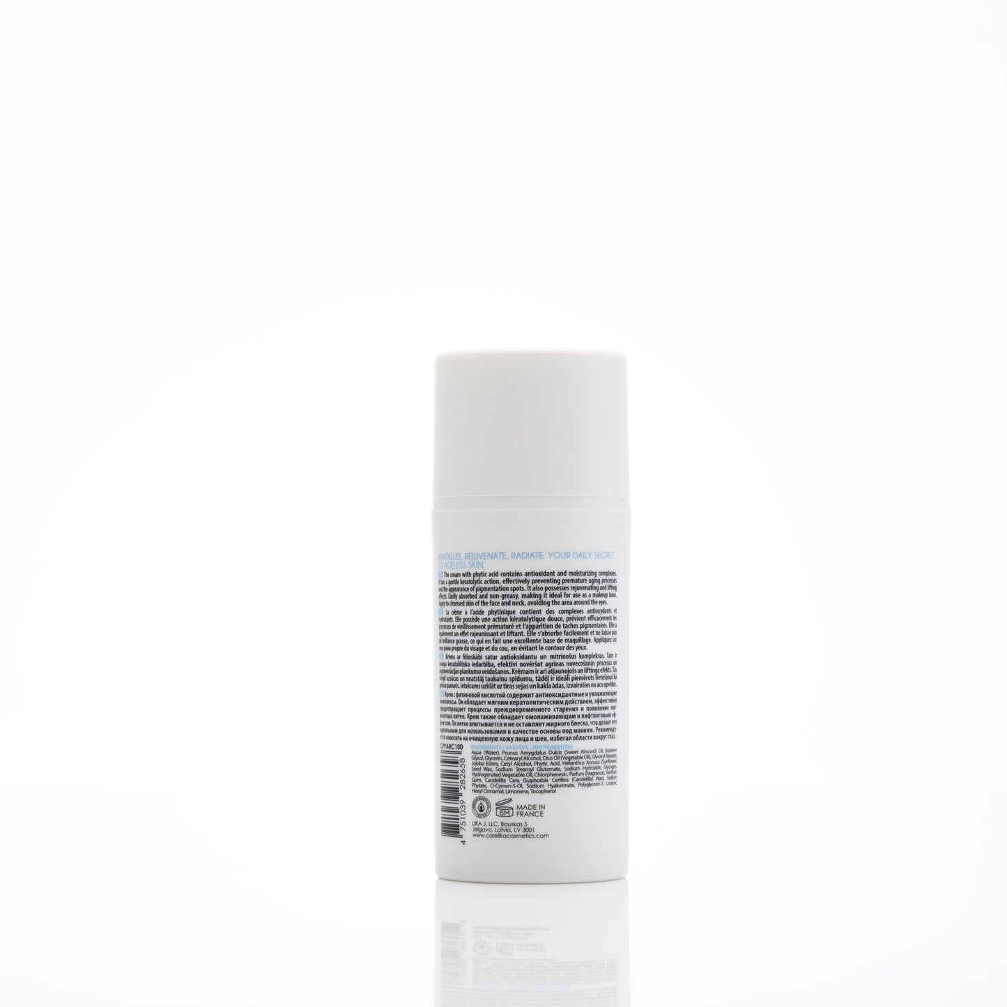 Crema rejuvenecedora con ácido fítico Carelika 99,06%