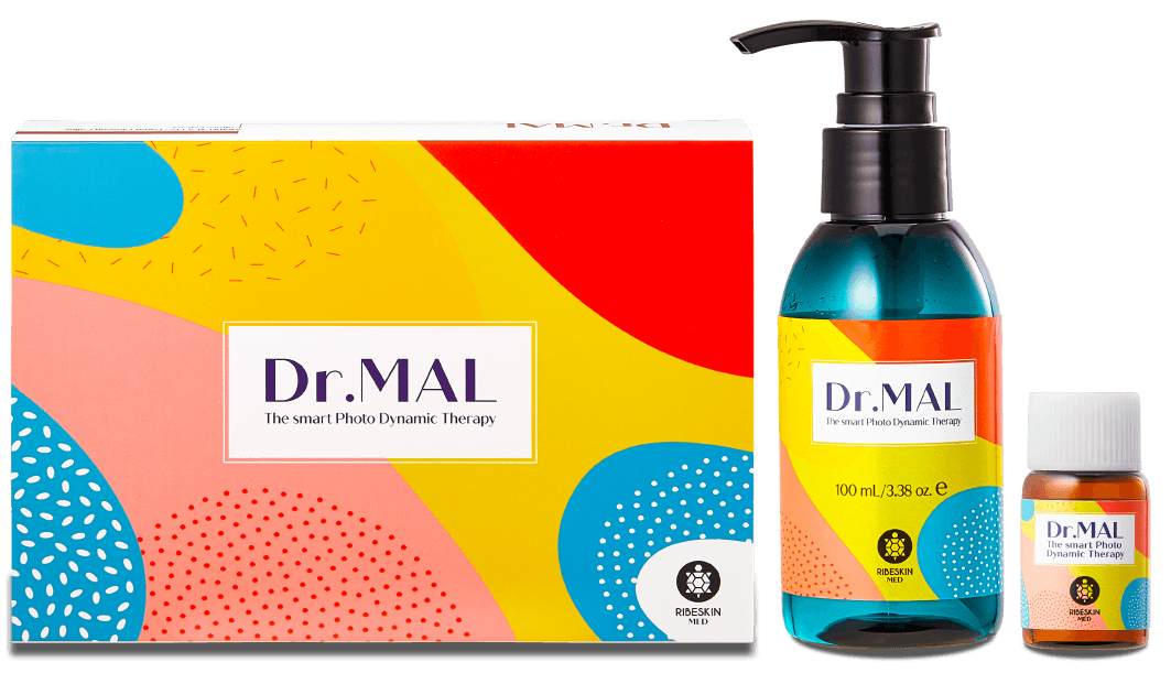 Ribeskin Dr.MAL PDT Combo 9 Vials + 1 Cleanser
