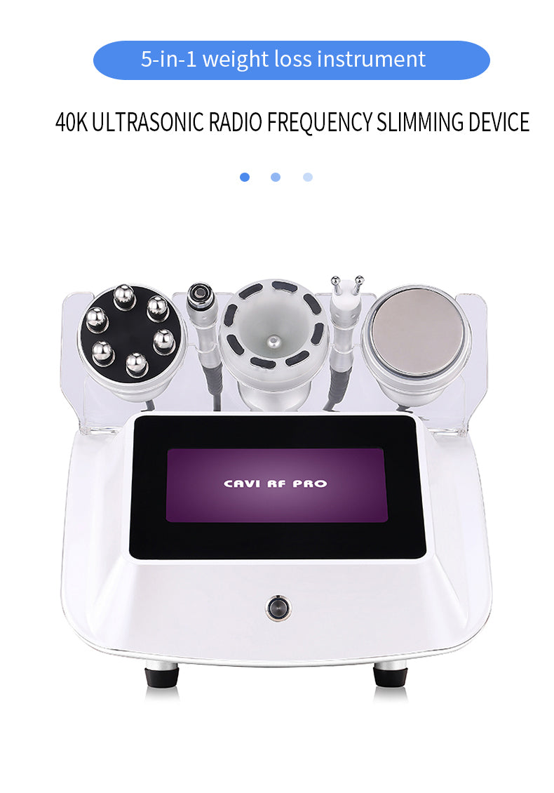 5 in 1 RF Cavitation Slimming Machine 40K Beauty Equipment Professional RF Cavitation Body Slimming Machine