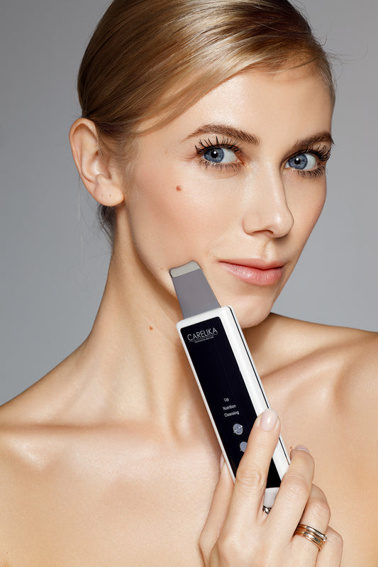 Carelika 2In1 Double Roller & Ultrasonic Skin Scrubber