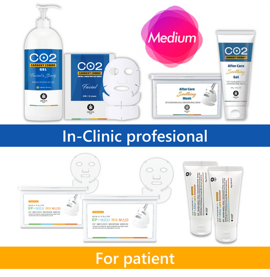 Ribeskin CO2 Carboxy: COMBO FACIAL DE 4 PASOS PRO + RETAIL (ARTÍCULOS DE VENTA AL POR MENOR INCLUIDOS)