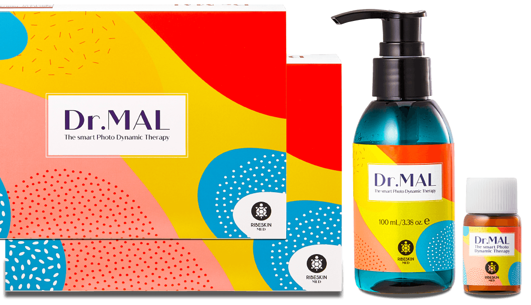 Ribeskin Dr.MAL PDT Combo 18 Vials + 1 Cleanser