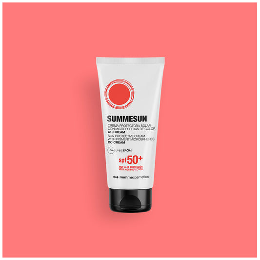 Summesun:  SPF50+ SUN PROTECTION CREAM WITH PIGMENT COLOR MICROSPHERES CC CREAM