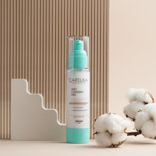 CARELIKA Silky Cleansing Milk (with Cotton Extract) Airless 50ml (Retail)