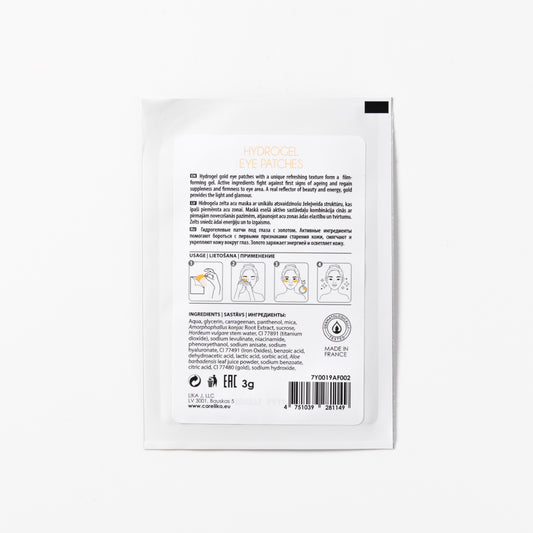CARELIKA Hydrogel Gold Eye Patches RADIANCE 2 patches (Retail)